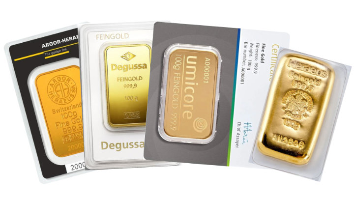 Goldbarren - 100 Gramm 