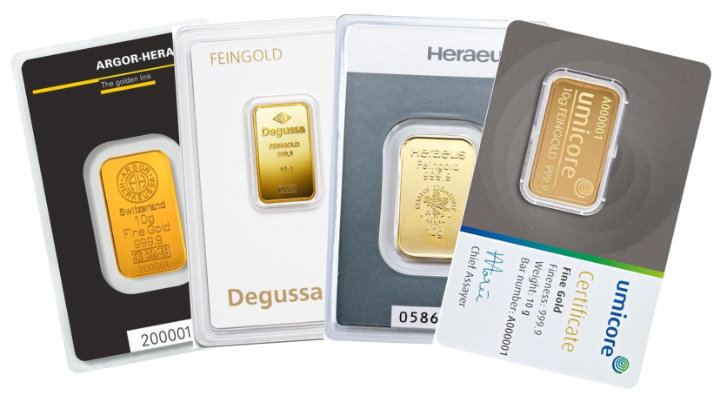 Goldbarren - 10 Gramm 