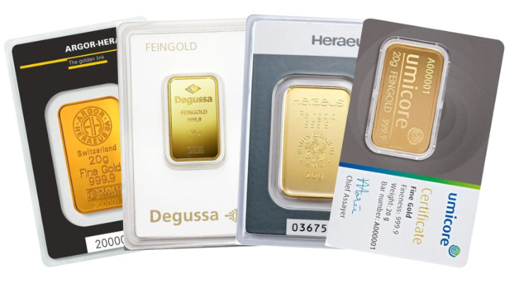 Goldbarren - 20 Gramm 