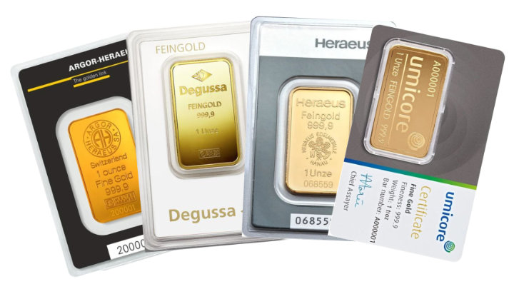 Goldbarren - 31,1 Gramm 