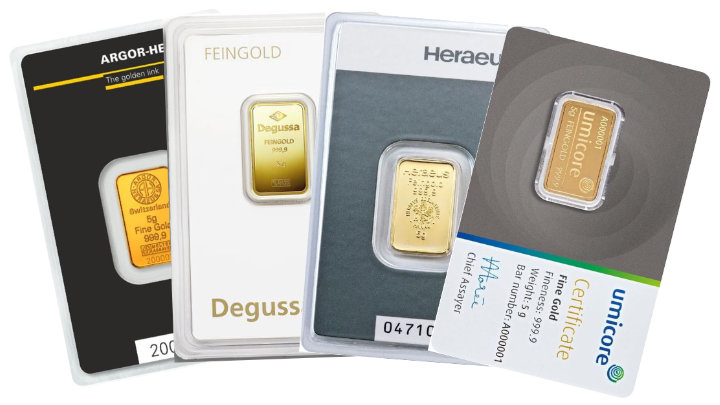 Goldbarren - 5 Gramm 