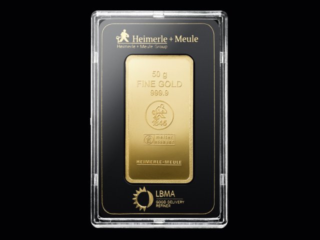 Goldbarren - 50 Gramm 