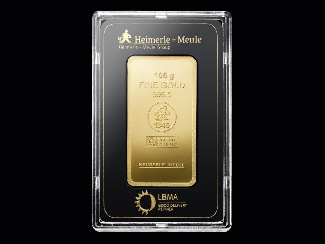 Goldbarren - 100 Gramm 